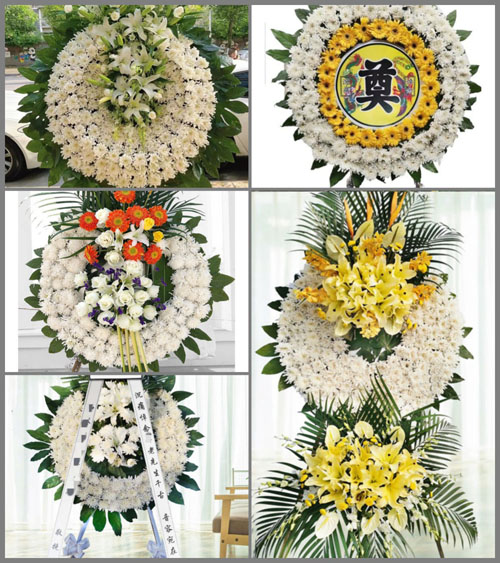 安徽阜阳市临泉县谢集乡高集村花圈速递